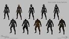 Black Leather Armor Sketches