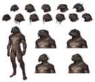 Dragonborn Early Head Research Concept Art