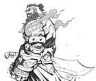 Gangplank Portrait Line Art