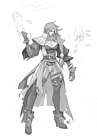 Miss Fortune Line Art