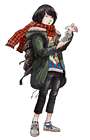 NT Kamui Art by Inio Asano from No More Heroes III