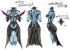 Madama Butterfly Outfit Concept Art from Bayonetta 3