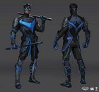 Nightwing Demon Suit Artwork