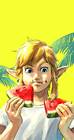 Nintendo Magazine 2023 Link Eating Watermelon
