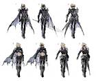 Cloud Bahamut Costume Concept Art