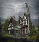 Hogsmeade House Concept Art
