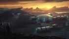 Space Base Concept Art