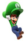 Luigi and Parachute Cap