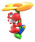 Red Yoshi and Propeller Flower