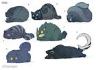 Sleeping Cat Sketches