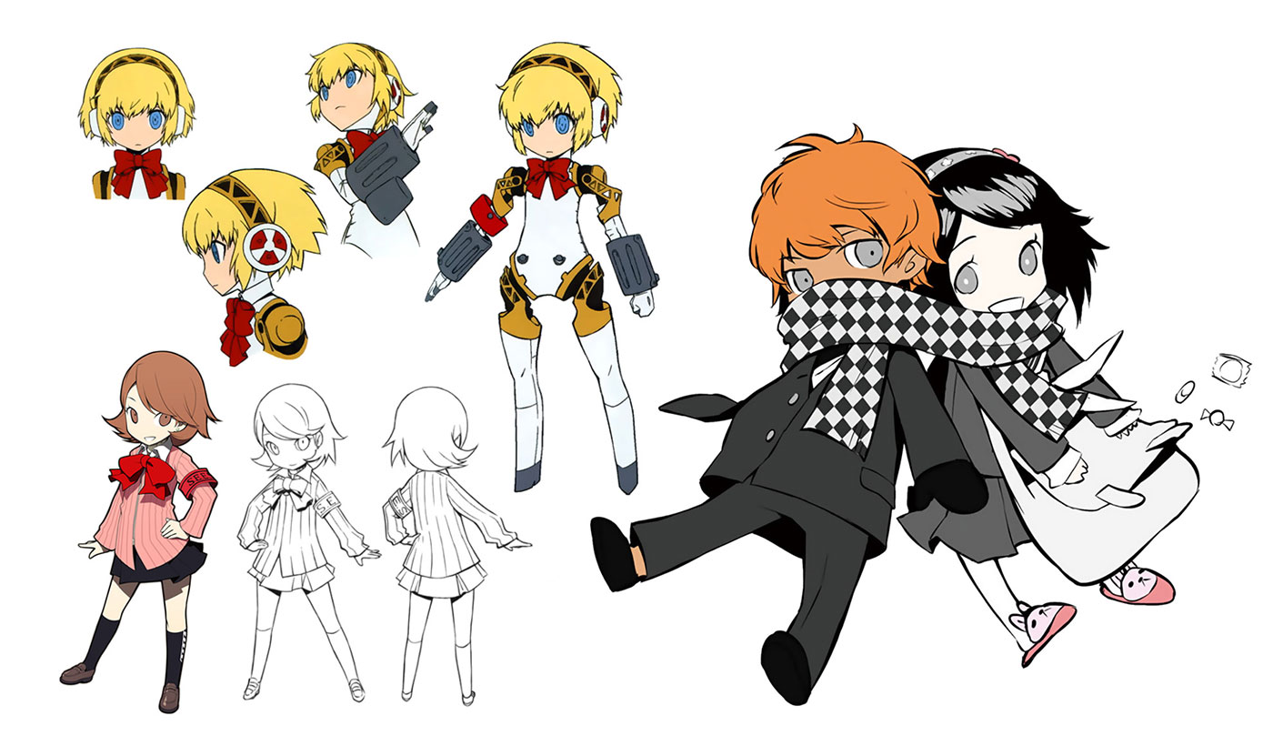 Persona Q: Shadow of the Labyrinth Concept Art & Characters